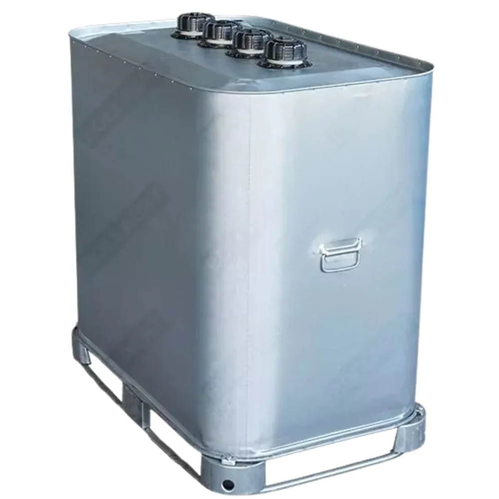 Bovengrondse mazouttank verzinkt 750 liter – dubbelwandige stookolietank met stalen buitentank en kunststof binnentank