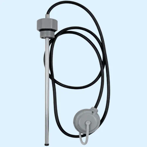 Detail van de overvulbeveiligingssonde voor ondergrondse mazouttanks.