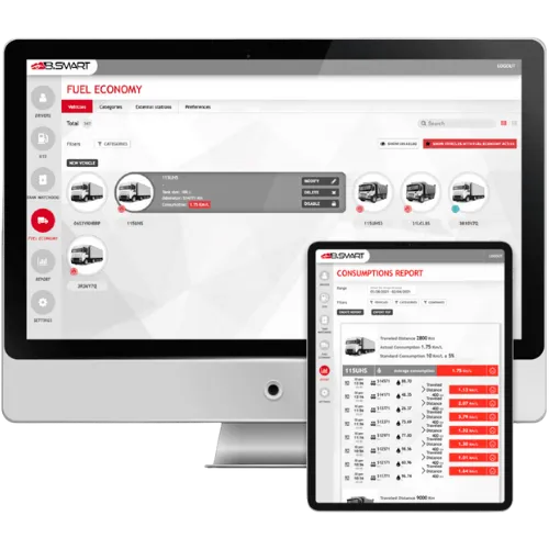 PIUSI B.SMART brandstofbeheer software met real-time monitoring en rapportage, geschikt voor koppeling met dieselpompen en onbeperkt aantal gebruikers.