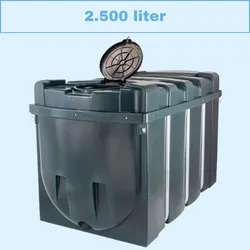 Dubbelwandige mazouttank van 2500 liter – populaire keuze met ideale balans tussen prijs en inhoud.