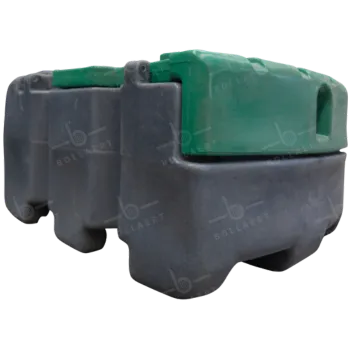 Mobiele mazouttank werftank 250 liter met afsluitbaar deksel, ideaal voor transport met ADR-vrijstelling.